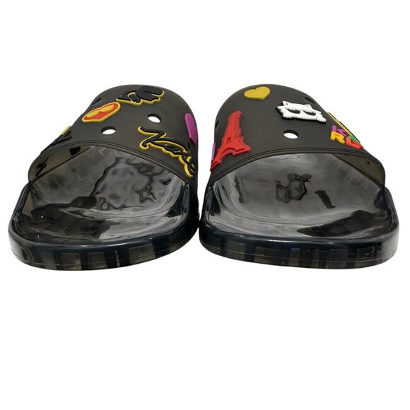 Karl Lagerfeld Paris Thea Jelly Translucent Pool Slides Sandals Women's Size 9 - Picture 3 of 12